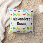 Coussin Les dinosaures colorés ont personnalisé des (Couverture)