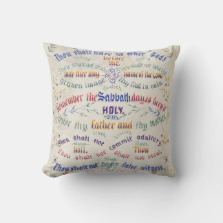 Coussin Les dix commandements