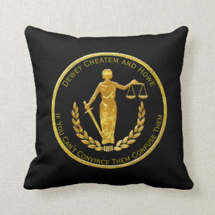 Coussin Les échelles de la justice personnalisent