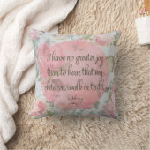Coussin Les enfants marchent dans la vérité (Couverture)