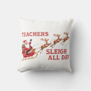Coussin Les enseignants traînent toute la journée