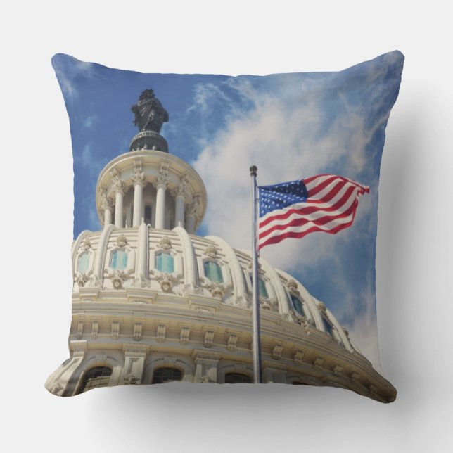 Coussin Les Etats-Unis, Colombie, Washington DC, bâtiment (Recto)