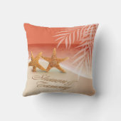 Coussin Les étoiles de mer couplent DEMANDENT À FAIRE (Verso)