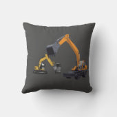 Coussin Les excavatrices préférées des garçons sur le (Verso)