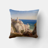 Coussin Les falaises de l'île de Mon par Louis Gurlitt (Verso)