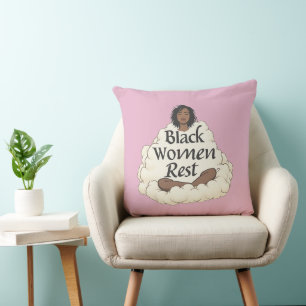 Coussin Les femmes noires reposent.