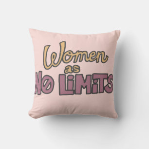 Coussin Les femmes n'ont pas de limites – Empowerment des