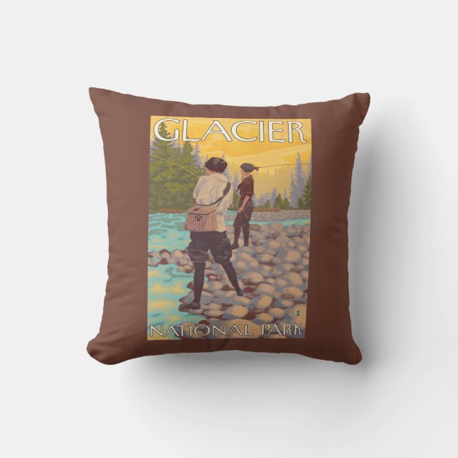 Coussin Les femmes pilotent la pêche - le parc national de (Recto)