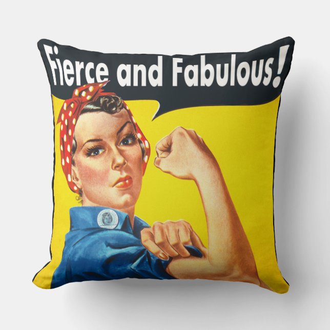 Coussin Les femmes sont féroces et fabuleuses (Recto)
