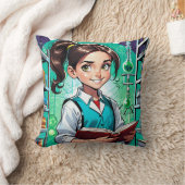 Coussin Les filles adorent la science ! (Couverture)