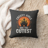 Coussin Les Filles Flippantes Sont Le Design De Halloween  (Couverture)
