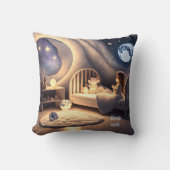 Coussin Les filles prient au clair de lune et par étoile,  (Recto)