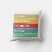 Coussin Les Filles Veulent Juste Avoir Un Financement Pour (Verso)