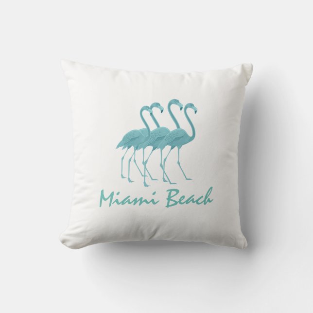 Coussin Les Flamants roses personnalisent (Recto)