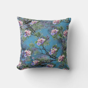 Coussin Les fleurs du printemps de Jacaranda répètent les