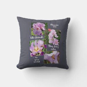 Coussin Les fleurs sont comme des amis