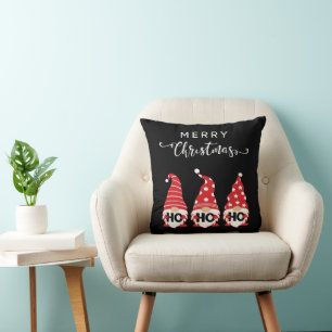 Coussin Les Gnomes de Noël Ho Ho Ho