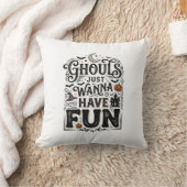 Coussin Les goules veulent juste s'amuser conception vecto (Couverture)