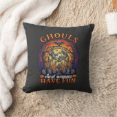Coussin Les goules veulent juste s'amuser Fantômes Cimetiè (Couverture)