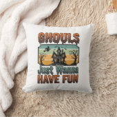 Coussin Les goules veulent juste s'amuser Halloween vintag (Couverture)