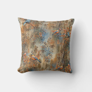 Coussin Les grands arbres, les Feuilles de l'automne et le