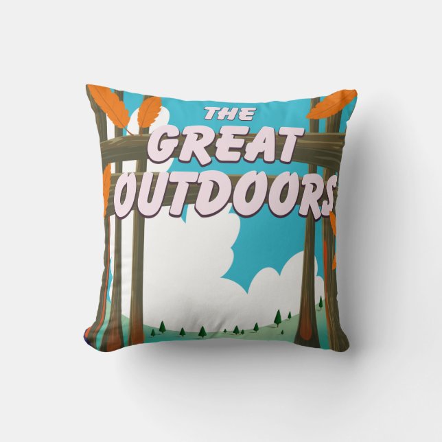 Coussin Les Grands Espaces! (Recto)