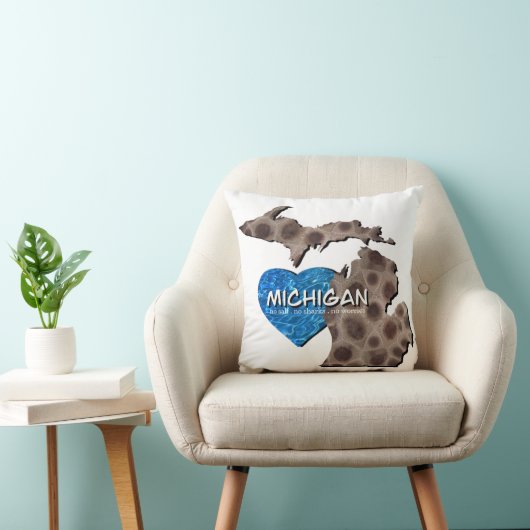 Coussin Les Grands Lacs | pas de sel, pas de requins, pas  (Chaise)