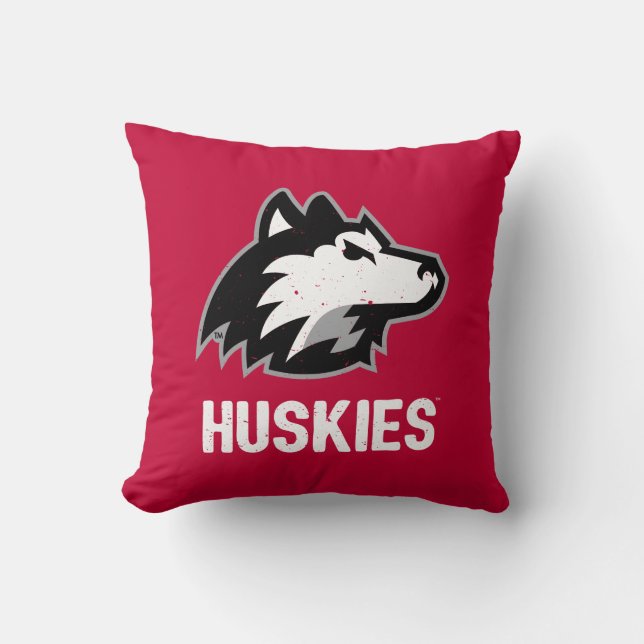 Coussin Les Huskies de NIU en détresse (Recto)