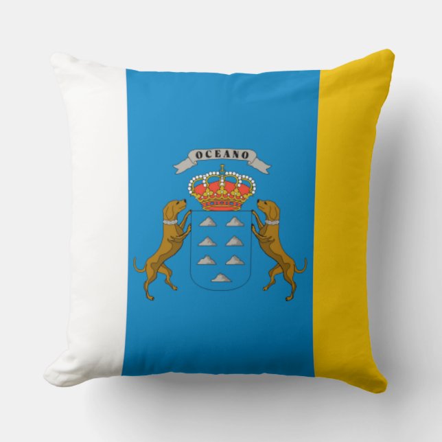 Coussin Les Îles Canaries Espagne (Recto)