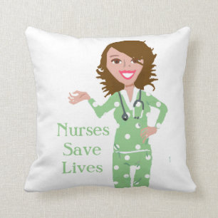 Coussin Les infirmières sauvent le carreau des vies