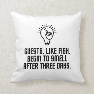 Coussin Les invités aiment le poisson