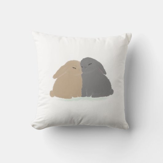 Coussin Les Lapins de l'Amour (Recto)