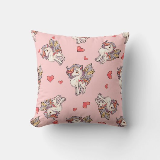 Coussin Les licornes du coeur (Recto)
