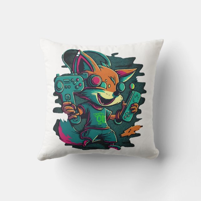 Coussin Les loups jouent à des jeux (Verso)