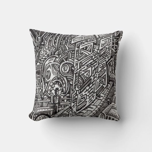 Coussin Les mâchoires du destin (Recto)
