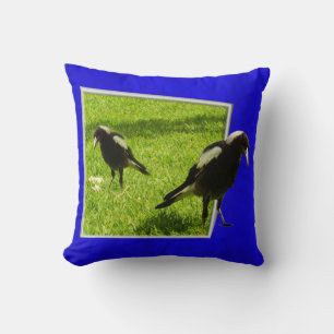Coussin Les Magpie Birds Australiens,