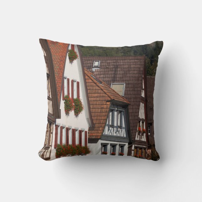 Coussin Les maisons traditionnelles allemandes (Recto)
