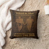 Coussin Les mariés légendaires d'amour reposent le cadeau (Couverture)