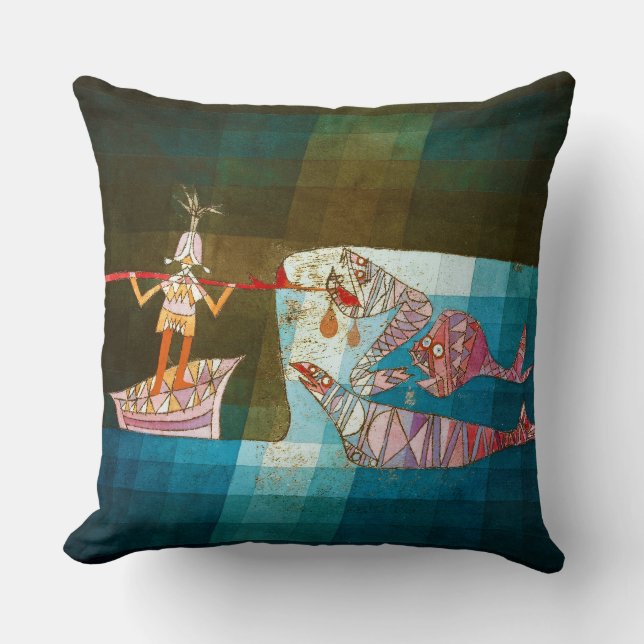 Coussin Les marins, Paul Klee (Recto)