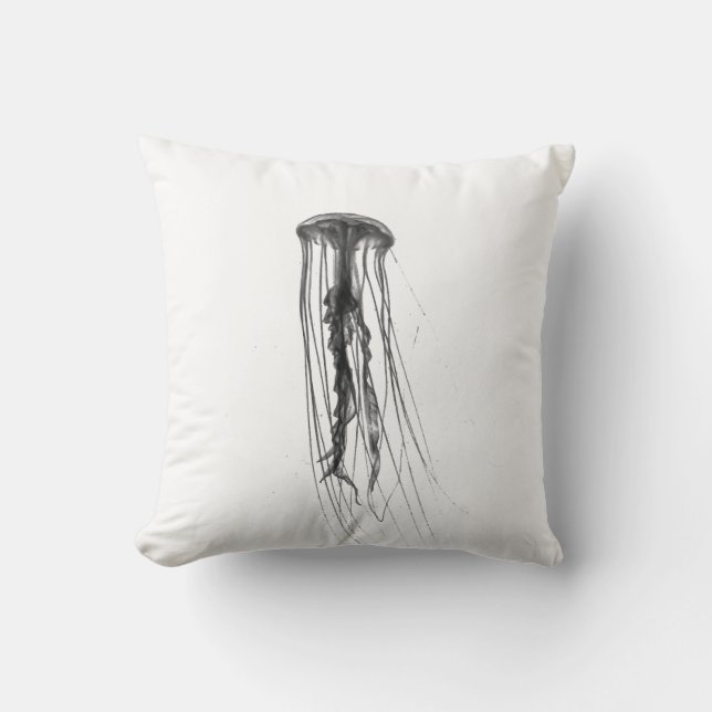 Coussin Les méduses silhouettent le carreau de | (Recto)