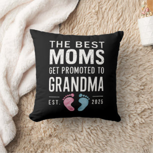 Coussin Les Meilleures Moms Sont Promues À Grandma Est 202
