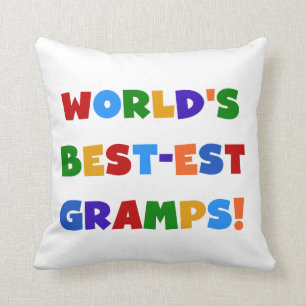 Coussin Les meilleurs cadeaux du papy du monde lumineux de