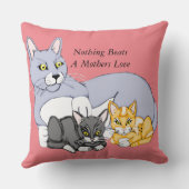 Coussin Les Mères Aiment Le Chat Et Les Chatons (Verso)