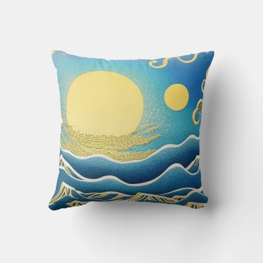 Coussin Les mers d'Or (Verso)
