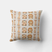 Coussin Les mignons animaux sauvages africains (Verso)