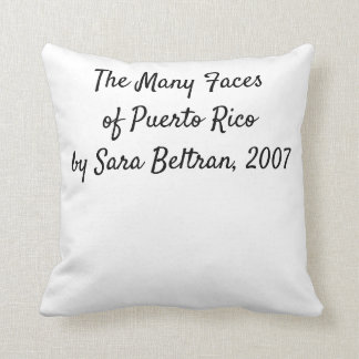 Coussin Les multiples visages de Porto Rico