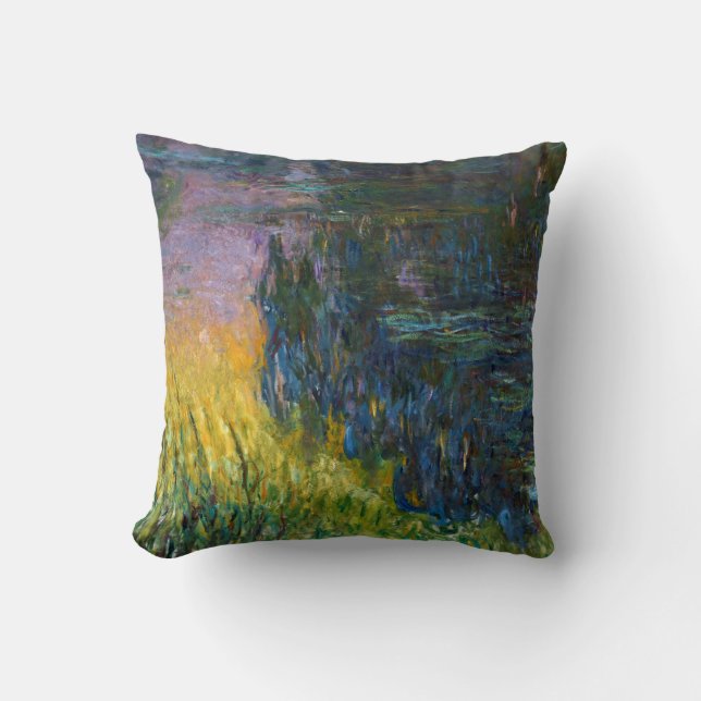 Coussin Les nénuphars - Le coucher du soleil, Claude Monet (Recto)