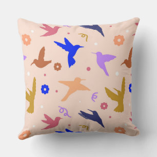 Coussin Les oiseaux dans l'air