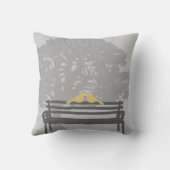 Coussin Les oiseaux sur un Mariage de banc de parc (Verso)
