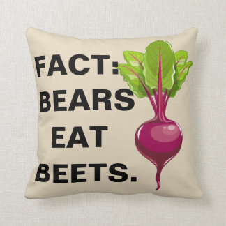 Coussin Les ours mangent des betteraves